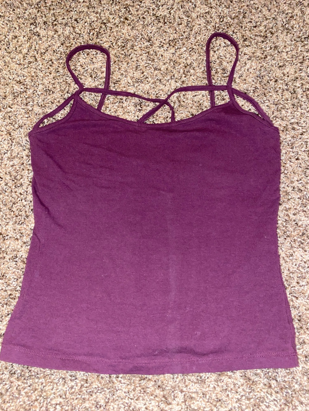 Women’s Plum Crisscross Cami Tank Top